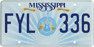 MS license plate FYL336