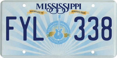 MS license plate FYL338