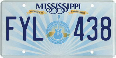 MS license plate FYL438