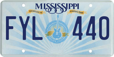 MS license plate FYL440