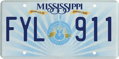 MS license plate FYL911