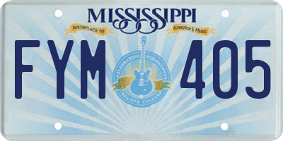 MS license plate FYM405
