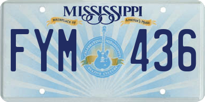 MS license plate FYM436