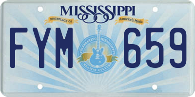 MS license plate FYM659
