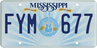 MS license plate FYM677