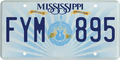 MS license plate FYM895
