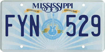 MS license plate FYN529