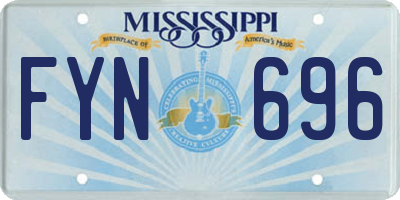 MS license plate FYN696