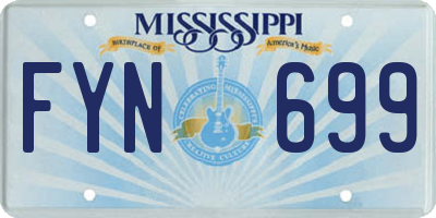 MS license plate FYN699