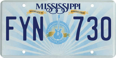 MS license plate FYN730