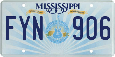 MS license plate FYN906