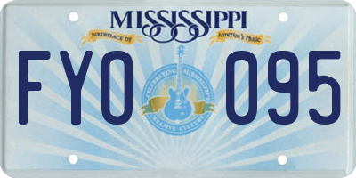 MS license plate FYO095