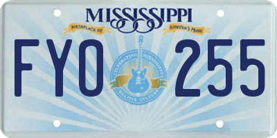MS license plate FYO255