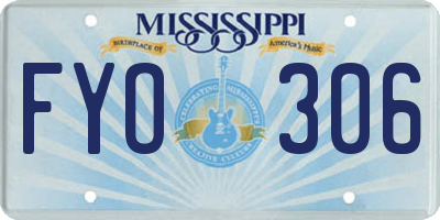 MS license plate FYO306