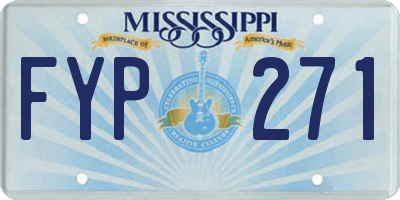 MS license plate FYP271