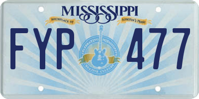 MS license plate FYP477
