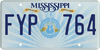 MS license plate FYP764