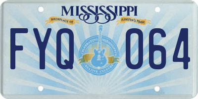 MS license plate FYQ064