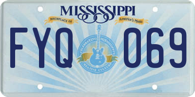 MS license plate FYQ069