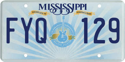 MS license plate FYQ129