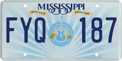 MS license plate FYQ187