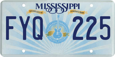 MS license plate FYQ225