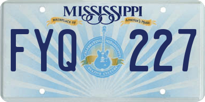 MS license plate FYQ227