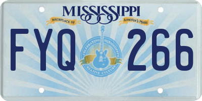 MS license plate FYQ266