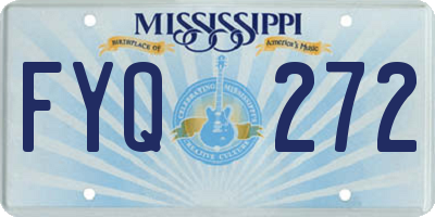 MS license plate FYQ272