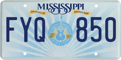MS license plate FYQ850
