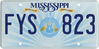 MS license plate FYS823