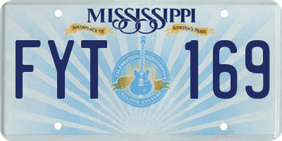 MS license plate FYT169