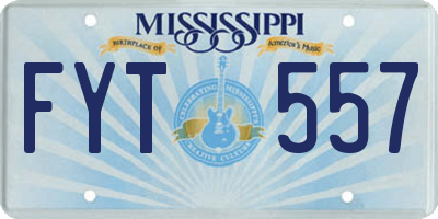 MS license plate FYT557
