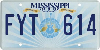 MS license plate FYT614