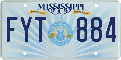 MS license plate FYT884