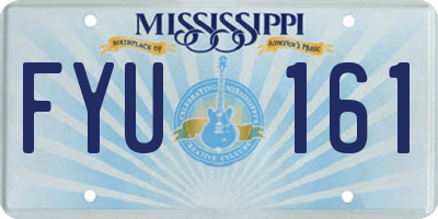 MS license plate FYU161