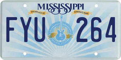 MS license plate FYU264