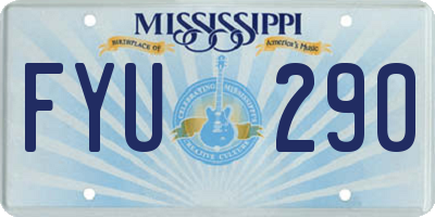 MS license plate FYU290
