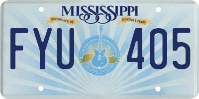 MS license plate FYU405