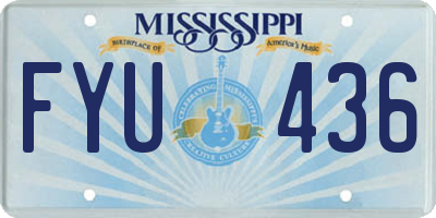 MS license plate FYU436
