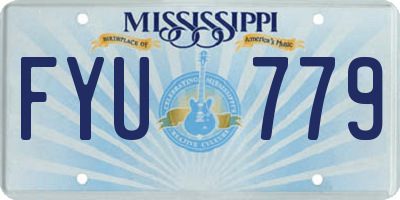 MS license plate FYU779