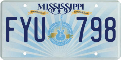MS license plate FYU798