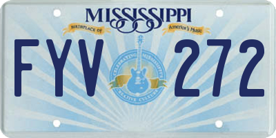 MS license plate FYV272
