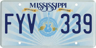 MS license plate FYV339