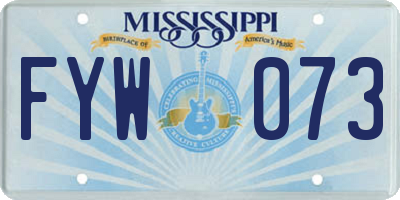 MS license plate FYW073