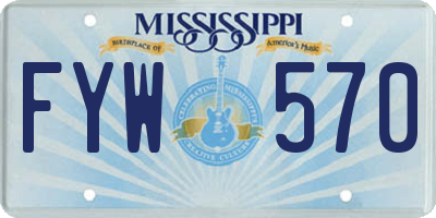 MS license plate FYW570