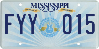 MS license plate FYY015