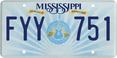 MS license plate FYY751