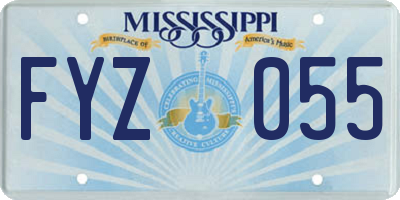 MS license plate FYZ055