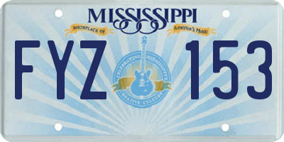 MS license plate FYZ153